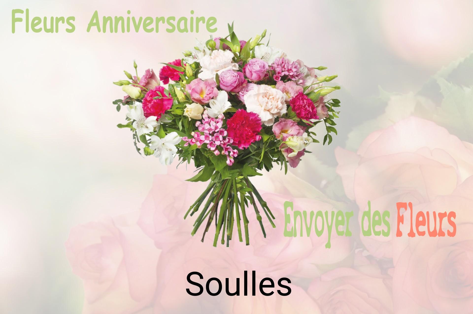 Bouquet de fleurs d’anniversaire livré à Soulles